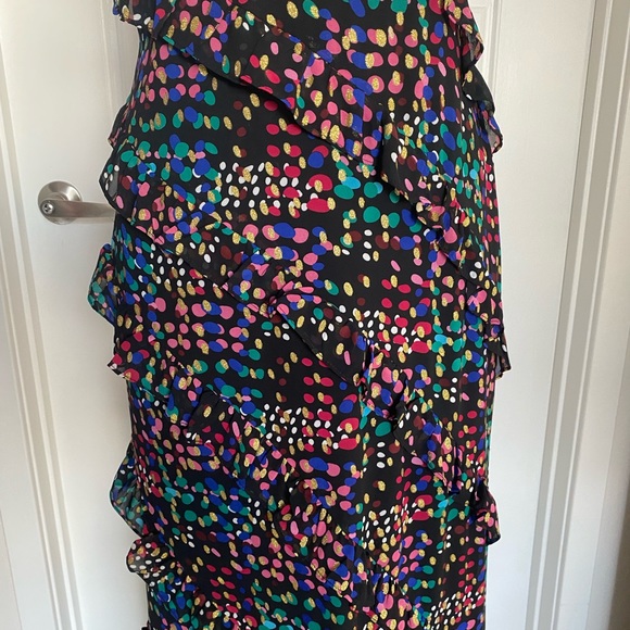 NastyGal ruffle polka dot gown - Picture 3 of 4